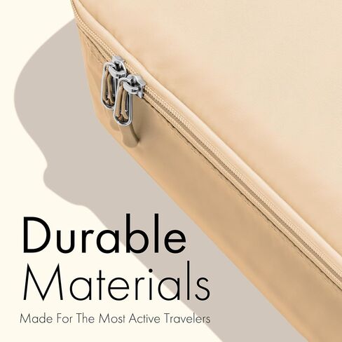 Carrywell Compression Packing Cubes For Suitcases, Carry On and Backpacks, Lightweight Space Saver and Washable Travel Organizer Cubes, Expandable Luggage Bags, Not Made In China (6pc, Baby Pink) in Saudi Arabia