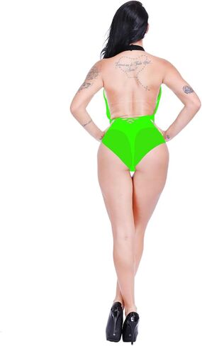 SEXYTINE 2pcs (أسود + أخضر) مجموعة الملابس الداخلية النسائية المثيرة شبكة صيد السمك شبكة بيبي دول ارتداءها وفستان صغير مقاس واحد يحتضن أسلوبًا مغريًا بألوان نابضة بالحياة in Saudi Arabia