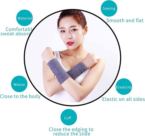 YUPPIE TONE Cashmere Wrist Warmer Unisex Winter Wrist Sleeve Support Arm protector Invisible Cuffs in Kuwait