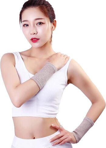 YUPPIE TONE Cashmere Wrist Warmer Unisex Winter Wrist Sleeve Support Arm protector Invisible Cuffs in Kuwait