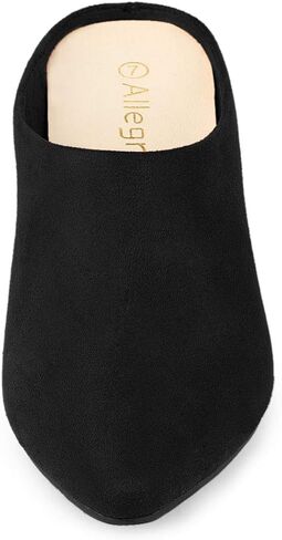 Allegra K Women's Pointed Toe Slip on Block Heel Slide Mules in Saudi Arabia