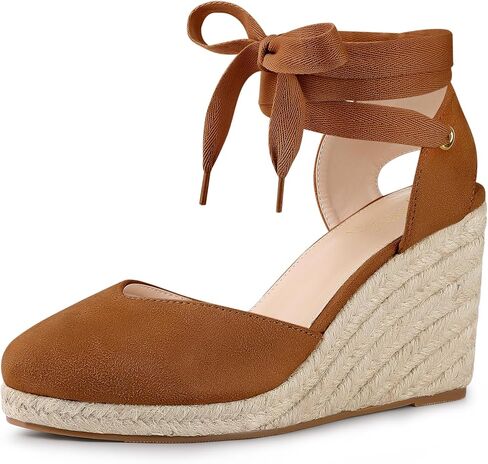 Perphy Espadrille Platform Wedge Heel Lace Up Sandals for Women in Saudi Arabia