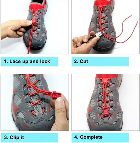 UGY Elastic No Tie Shoe Laces - Gold Yellow | Strong Lock, Speed Shoestrings, Adjustable Elastic Sneaker Strings in Kuwait