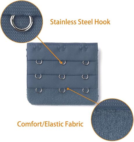 Allegra K Underwear Bra Extenders Strap Extension Buckle Hooks Blue 5 Pcs in Saudi Arabia