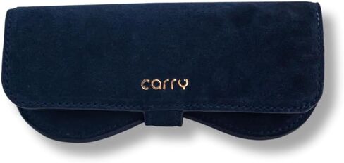 CARRY Navy Sagitta Sunglasses cover, Leather Glasses Case Holder Portable Slim Sunglasses Pouch Soft Eyeglasses Eyewear Sleeve For Women Men Lightweight in Saudi Arabia