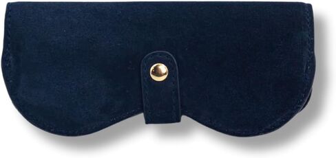 CARRY Navy Sagitta Sunglasses cover, Leather Glasses Case Holder Portable Slim Sunglasses Pouch Soft Eyeglasses Eyewear Sleeve For Women Men Lightweight in Saudi Arabia