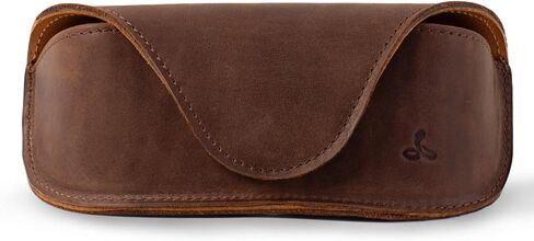 Snakehive Hard Glasses Case - Real Leather Eyeglasses Case for Men and Women - Reading Glasses Pouch in Saudi Arabia