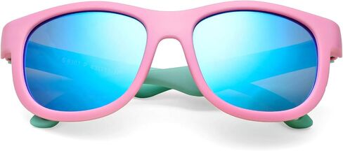 SCVGVER Kids Polarized Sunglasses with Strap, Toddler Newborn Infant Flexible Frame Sun Glasses for Girls Boys Age 0-3 in Saudi Arabia