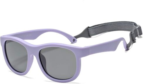 SCVGVER Kids Polarized Sunglasses with Strap, Toddler Newborn Infant Flexible Frame Sun Glasses for Girls Boys Age 0-3 in Saudi Arabia