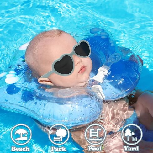 نظارات Sarfel Baby الشمسية 0-24 شهرًا مستقطبة UV400 نظارات شمسية للرضع مع حزام نظارات شمسية لحديثي الولادة نظارات شمسية للأطفال بعمر 1-2 in Kuwait