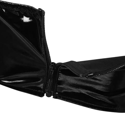 ملابس داخلية نسائية من الجلد الصناعي من Panegy ذات مظهر مبلل ولامعة ومطاطة وسحاب علوي من البولي فينيل كلوريد in Kuwait