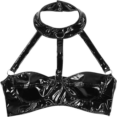 ملابس داخلية نسائية من الجلد الصناعي من Panegy ذات مظهر مبلل ولامعة ومطاطة وسحاب علوي من البولي فينيل كلوريد in Kuwait