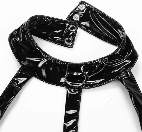 ملابس داخلية نسائية من الجلد الصناعي من Panegy ذات مظهر مبلل ولامعة ومطاطة وسحاب علوي من البولي فينيل كلوريد in Kuwait