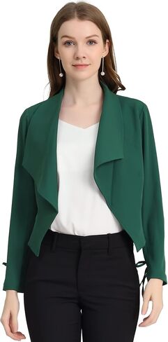 Allegra K Women's Elegant Open Front Cardigan Jacket Work Office Business Suit Blazer in Saudi Arabia