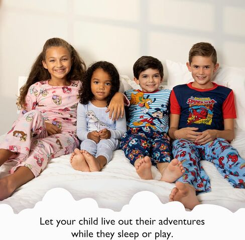 Marvel Boys' The Avengers | Shang-Chi | Spider-Man 2-Piece Loose-Fit Pajamas Set in Saudi Arabia