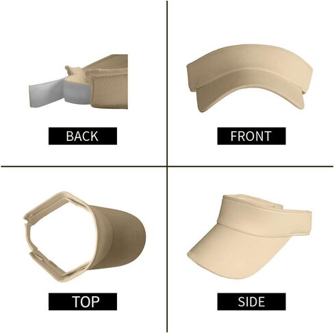 قبعات واقية من الشمس للنساء الرجال واقية من الشمس قبعة فيلكرو واقية من الشمس قابلة للتعديل خفيفة الوزن الرياضة في الهواء الطلق قناع كاب, One Size in Kuwait