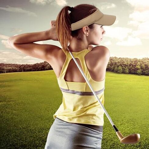 قبعات واقية من الشمس للنساء الرجال واقية من الشمس قبعة فيلكرو واقية من الشمس قابلة للتعديل خفيفة الوزن الرياضة في الهواء الطلق قناع كاب, One Size in Kuwait