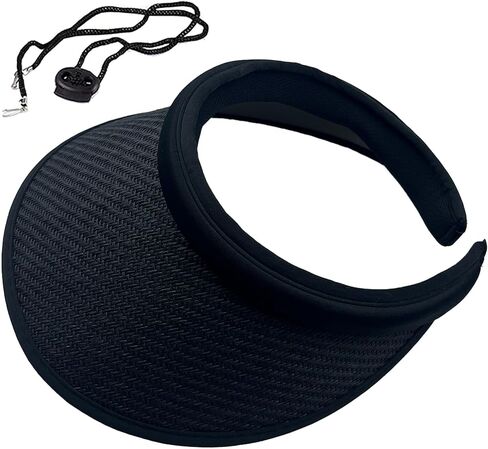 Sun Visor Women Straw Hat Clip on Large Wide Brim Beach Cap Golf in Saudi Arabia