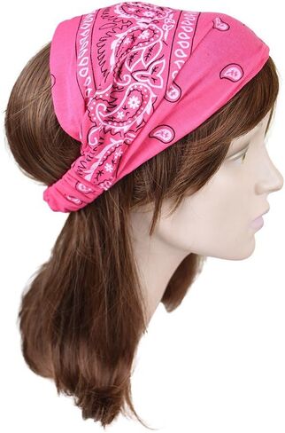 Motique Accessories Black Wide and Stretchy Bandana Headwrap in Kuwait