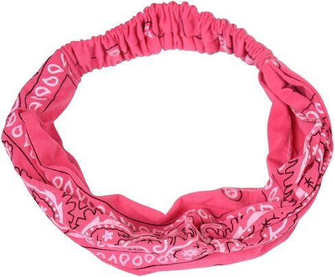 Motique Accessories Black Wide and Stretchy Bandana Headwrap in Kuwait