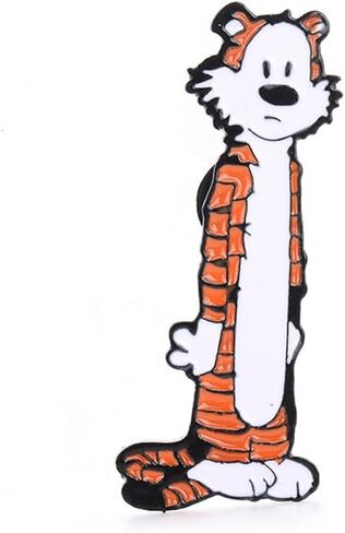 دبابيس مطلية بالمينا بتصميم نمر لطيف بتصميم كرتوني مبتكر على شكل حيوان النمر للنساء والبنات والاولاد، شارة لطيفة ومبتكرة ومضحكة، دبابيس مجوهرات اكسسوارات هدايا للجاكيتات والملابس والقبعات والديكورات in Kuwait