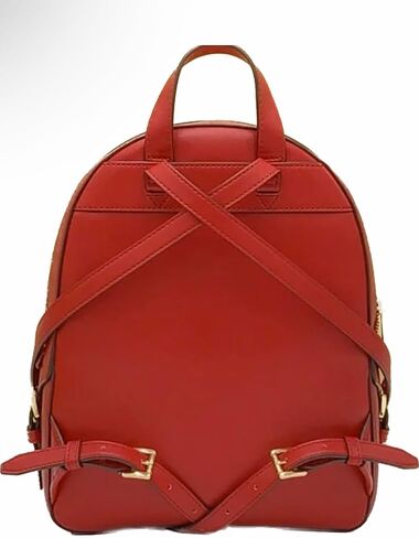 Michael Kors Jaycee Medium Pebbled Leather Backpack (bright Red) in Saudi Arabia