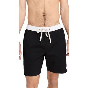 Primary Elastic Boardshort for Men, Cotton Men’s Shorts for Swimming, Surfing, Beach