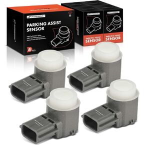 A-Premium 4-PC Reverse Backup Parking Assist Sensor Compatible with Select Nissan and Infiniti Models - Altima 2015-2018, Maxima 2016-2018, QX60, Q50, QX80, QX50, Q60, Q70, Q70L, Replace# 25994EZ01B