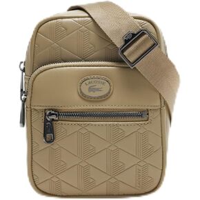 Lacoste Men's Small Crossover Bag, Pink Madras/Bear Cub-Navy Blue-Archipelago-Antirrhinum-Camouflage, One