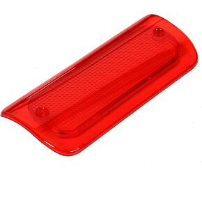 3rd Brake Light Lens Cover Compatible with 94-04 Chevrolet S10 GMC Sonoma Pickup (For Extended Cab) Red Mounted Stop Lamp Replacement for 16520288 923-287