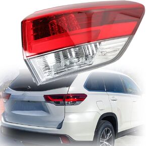 munirater 1-Pack Rear Right Tail Light Brake Lamp Assembly Replacement for 2017-2019 Toyota Highlander Passenger Side 815600E160 TO2804132