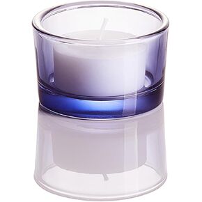 Grey Tealight Candle Holders - Set of 18, Round Glass Candle Holder, 2" Diameter - CH03 - Tea Grey