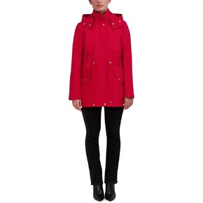 Cole Haan Womens Adjustable Rain Short Coat
