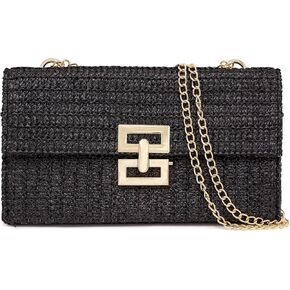 Straw Purse Clutch Purse For Women Boho Crossbody Bags for Women Raffia Straw Bag Woven Beach Handbag For Summer