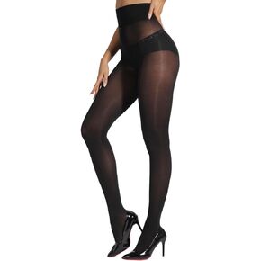 Indestructible Pantyhose T-Crotch Semi-Sheer Women's Tights Rip-Resistant High Waist With Reinforced Toes