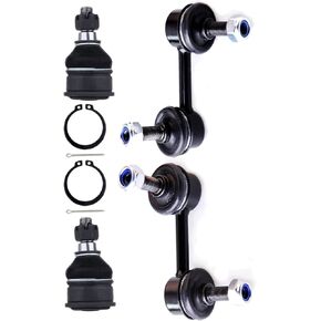 SCITOO 4-PC SET Suspension Kit For Honda Civic Lower Ball Joint,Rear Sway Bar End Link