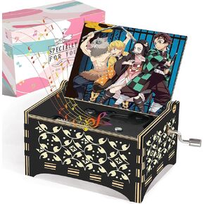 Demon Stuff Merch Gifts for Anime Fans | Demon Music Box Play Demon Theme Song | Anime Gifts for Granddaughter/Daughter/Kids/Nephew/Niece.