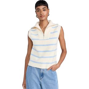 سترة نسائية مخططة بنصف سحاب من English Factory in Kuwait