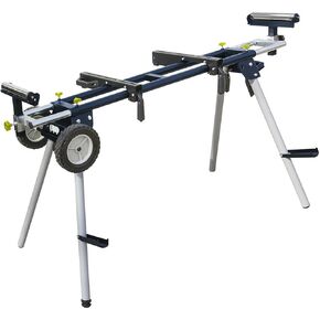 POWERTEC Portable Miter Saw Stand w/ Quick-release Mounting Brackets, 330Lbs Load Capacity, 8" Wheels and 3-Prong Tripple Outlets, Folding Design for Easy Storage in Garage - Orange (MT4000V) in Saudi Arabia