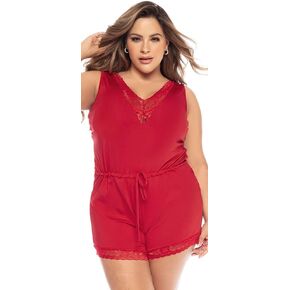 womens 7534x Sleep RomperPajama Set