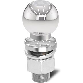 Trailer Hitch Ball 2-5/16 inch, 10000LBS GTW and 1000LBS TW, 1-1/4 x 2-1/2 Inch Shank, Fit 1-1/4 inch Hole, Tow Hitch Ball Fit for RV Towing, Motorcycles & Powersports