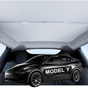 2024 Upgrade Tesla Model Y Sunshade Roof[Magnetic No Gaps,No-Sag] UV-Resistant Sunshade Roof,3-Gen Heat Insulation Glass Roof Sun Shade for Tesla Model Y Accessories 2020-2024 in Kuwait