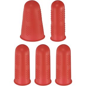 uxcell 10Pcs Rubber Fingers Tips Finger Protectors Silicone Finger Cots Thimble Fingers Covers Gloves Sleeves for Home Office Desktop Accessories Guitar 3 Sizes Green