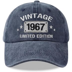 Vintage 1974 1973 1972 1971 1970 1969 1968 1967 1966 1965 Limited Edition Adjustable Embroidered Cotton Baseball Cap