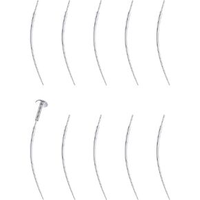 20G 18G 16G Piercing Taper Insertion Pin for Threadless Push In Nose Lip Rings Labret Monroe Medusa Tragus Helix Cartilage Earrings Stud Piercing Jewelry Hypoallergenic Taper Insertion 10Pcs