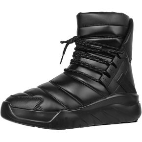 Soulsfeng Womens Insulated Waterproof Winter Outdoor Warm Shoes Slip On Ankle Booties Anti-Slip Snow Boots