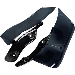 Side Wing Air Deflector Black Adjustable Windshield for Harley Road Glide FLTRX Ultra FLTRU 2015-2023