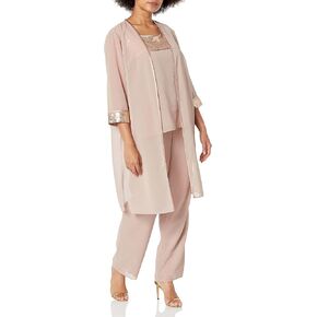 طقم بنطال Missy Embellished Duster مكون من 3 قطع من Le Bos للسيدات in Kuwait