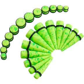 Oyaface 24 Pieces Acrylic Ear Stretching Kit Tapers Plugs Gauges Expander Stretchers Eyelets Set 10mm-20mm Piercing Jewelry