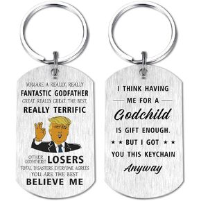 Godfather Gifts from Godchild - Godfather Proposal Gifts - Will You Be My Godfather - Best Godfather Ever Gifts for Godfather Keychain